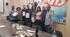 חתימת ההסכם באסם. צילום: דוברות ההסתדרות