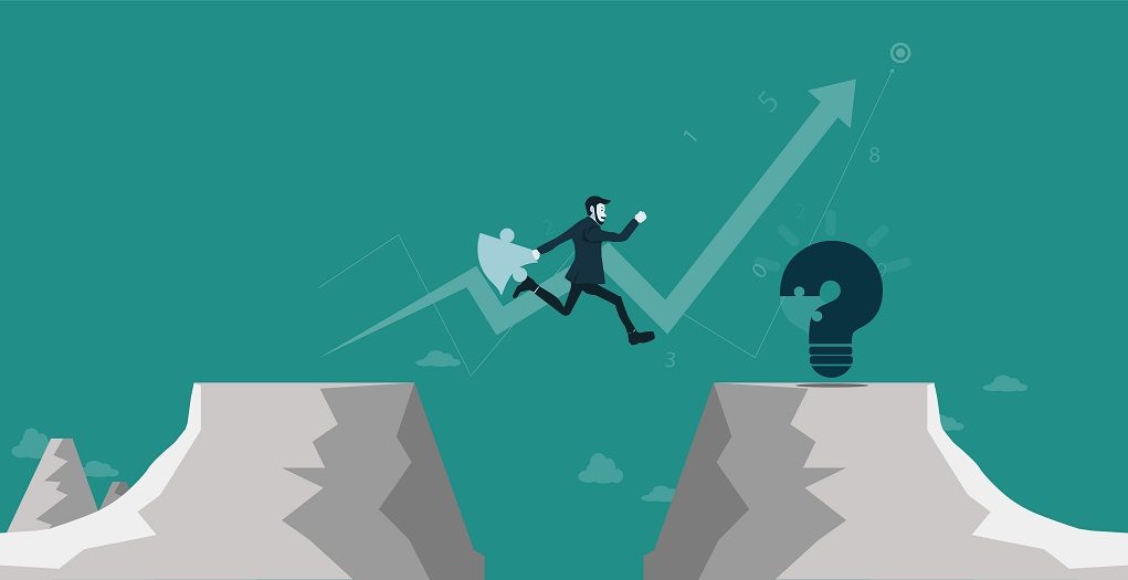 סיכון - מנהל לוקח סיכון כדי למלא משימה בתחום חדש