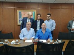 תמונה ממעמד החתימה על ההסכם. באדיבות דוברות ההסתדרות