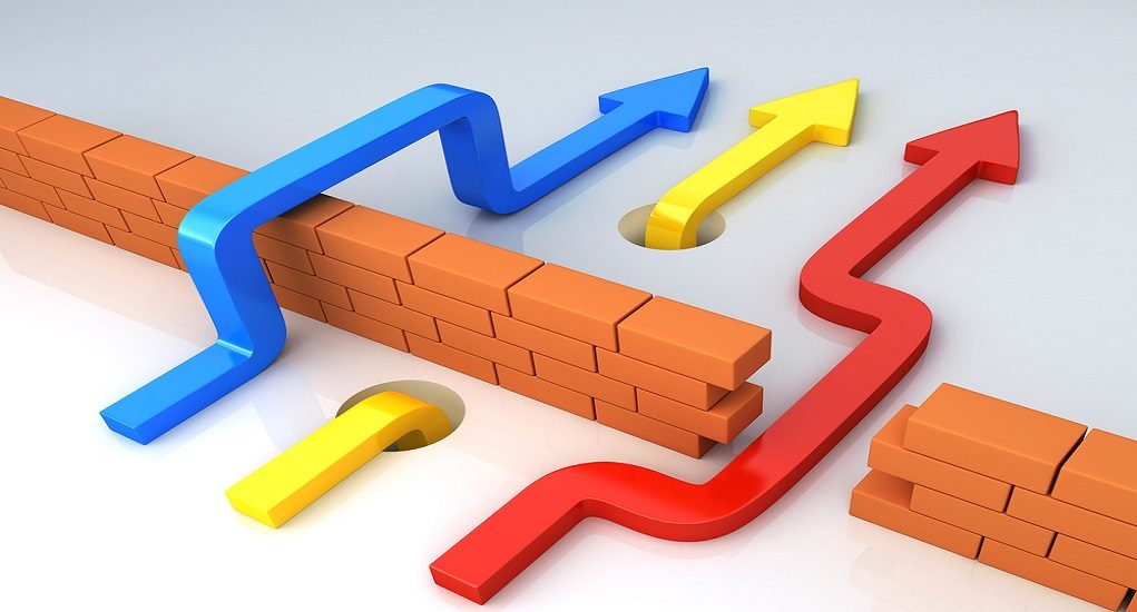 Business,Overcomes,Obstacles.,Conceptual,Illustration
