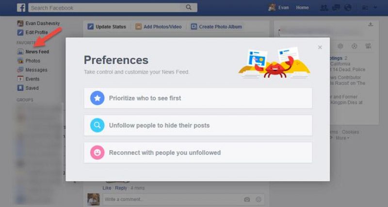 news feed